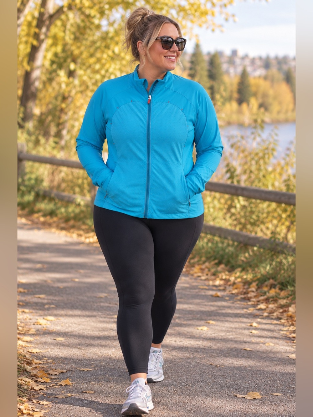 Lululemon Teal Blue Full Zip Long Sleeve Active Jacket